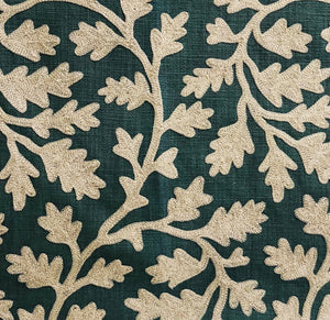 Plutus Brands Home & Garden - Home Textile - Pillows Plutus Wild Emerald Figleaf in Green Luxury Throw Pillow