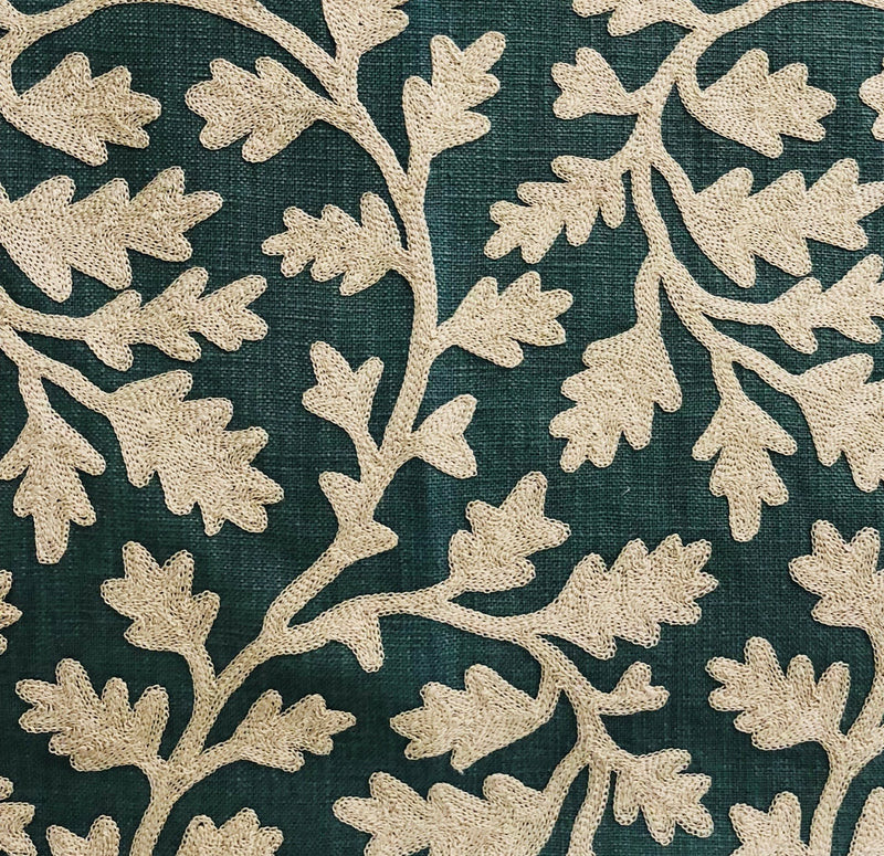 Plutus Brands Home & Garden - Home Textile - Pillows Plutus Wild Emerald Figleaf in Green Luxury Throw Pillow