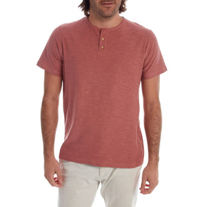 PX Clothing Henley Tees Noel Solid Slub Henley