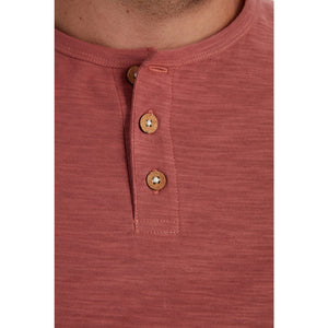 PX Clothing Henley Tees Noel Solid Slub Henley