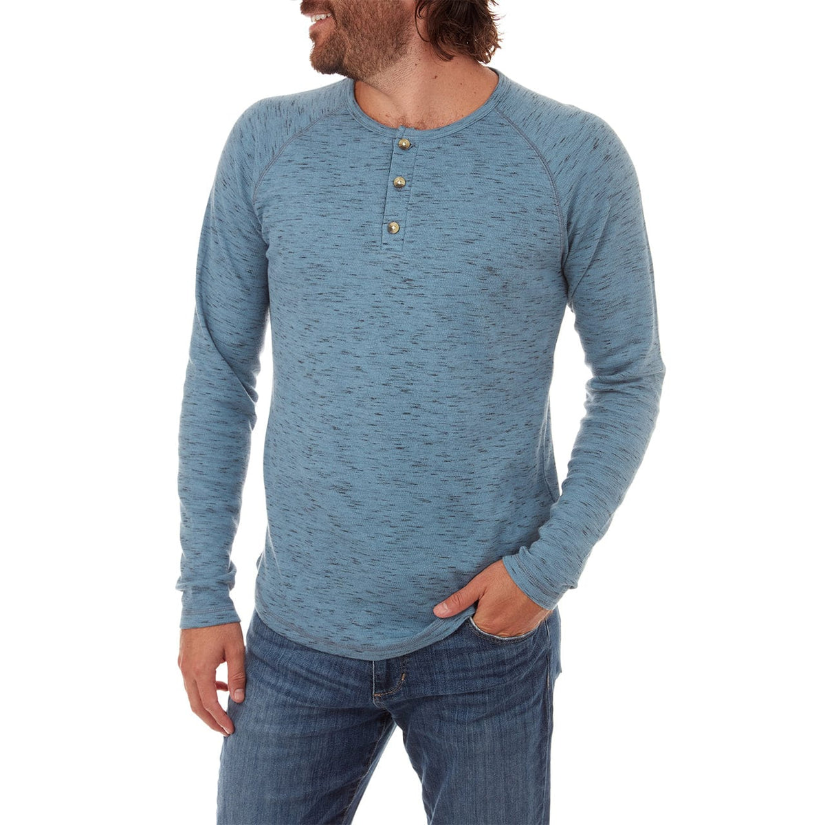 PX Clothing Men's Tees & Tanks Sean Long Sleeve Henley | PX