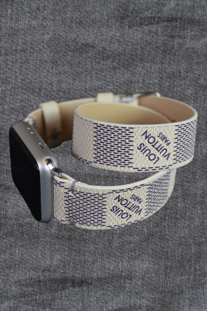 Apple Watch Band Repurposed Classic LV Monogram Damier Azur