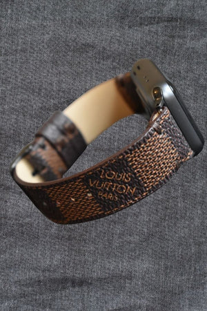 Repurposed Gifts Women - Accessories - Watches 38mm / Black Apple Watch Band  Damier LV Monogram Brown