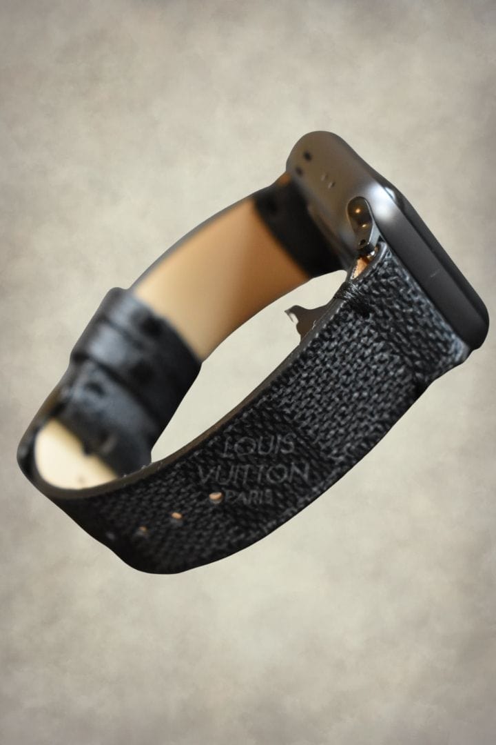 Repurposed Gifts Women - Accessories - Watches 38mm / Black Apple Watch Band  Damier LV Monogram Graphite