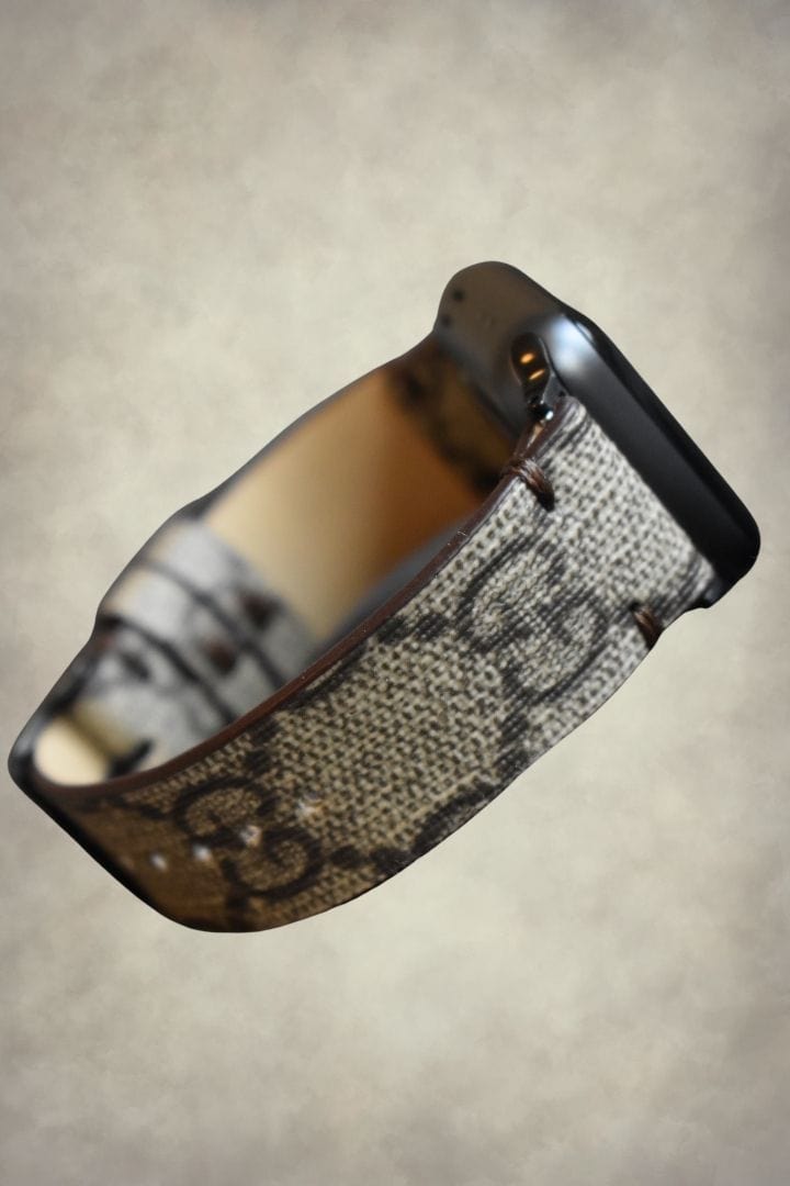Repurposed Gifts Women - Accessories - Watches 38mm / Black / Black Apple Watch Band Classic GG Monogram