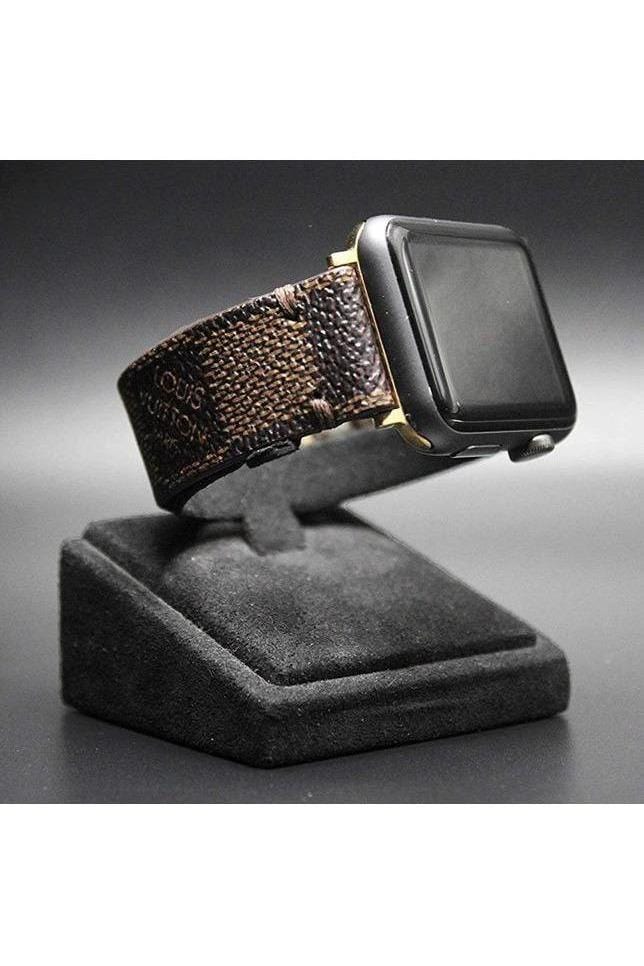 Repurposed Gifts Women - Accessories - Watches 38mm / Gold Apple Watch Band  Damier LV Monogram Brown