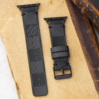 Repurposed Gifts Women - Accessories - Watches 40mm/41mm / Black / Black Apple Watch Band Damier LV Monogram Double Loop