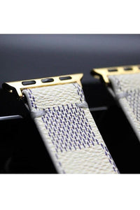 Repurposed Gifts Women - Accessories - Watches Apple Watch Band Damier LV Monogram Azur