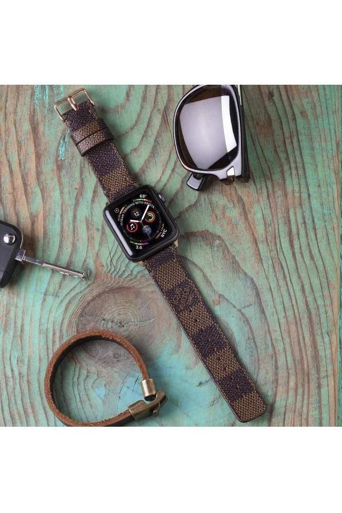 Repurposed Gifts Women - Accessories - Watches Apple Watch Band  Damier LV Monogram Brown