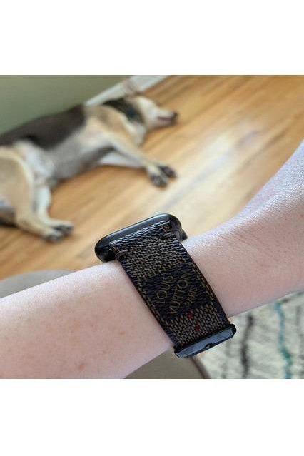 Repurposed Gifts Women - Accessories - Watches Apple Watch Band  Damier LV Monogram Brown