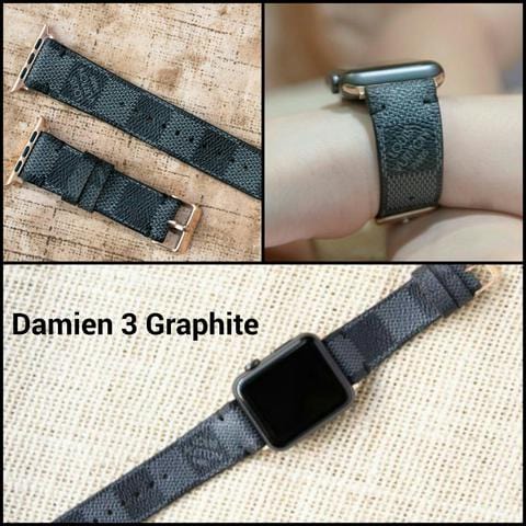 Repurposed Gifts Women - Accessories - Watches Apple Watch Band  Damier LV Monogram Graphite