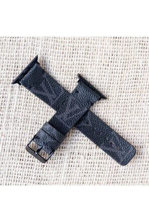 Repurposed Gifts Women - Accessories - Watches Black / Series 7 38mm/40mm / Black Apple Watch Band Classic LV Monogram
