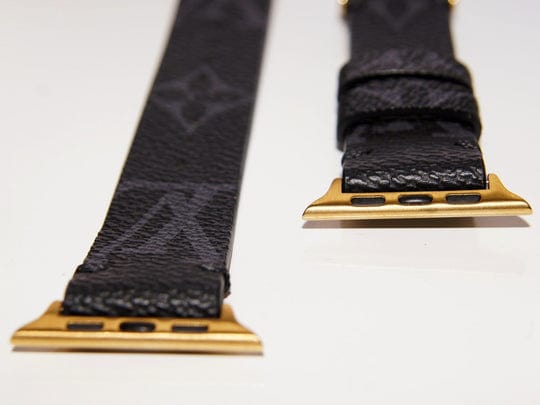 Repurposed Gifts Women - Accessories - Watches Black / Series 7 38mm/40mm / Gold Apple Watch Band Classic LV Monogram