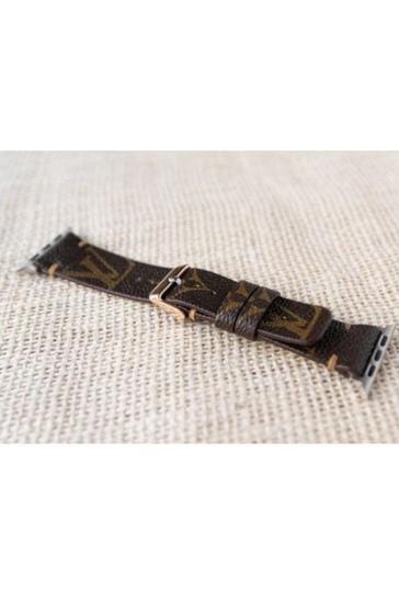 Repurposed Gifts Women - Accessories - Watches Brown / 38mm / Gold Apple Watch Band Classic LV Monogram
