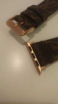 LV Inspired Watch Band  Apple watch bands fashion, Apple watch bands  women, Apple watch bands leather