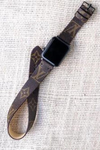 Repurposed Gifts Women - Accessories - Watches LV Apple Watch Band Classic Monogram Double Loop