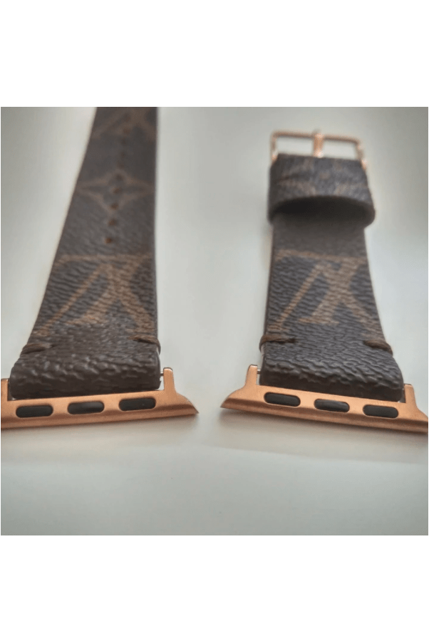 Repurposed Gifts Women - Accessories - Watches Rose Gold / 38mm LV Apple Watch Band Classic Monogram Double Loop