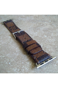 Repurposed Gifts Women - Accessories - Watches Series 7 38mm/40mm / Silver Apple Watch Band  Damier LV Monogram Brown