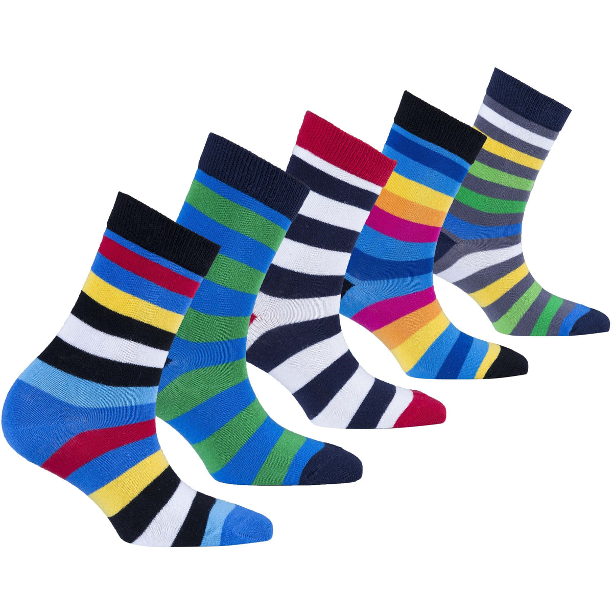 Socks n Socks Kids - Boys - Apparel Socks n Socks Kids Popular Stripes Socks