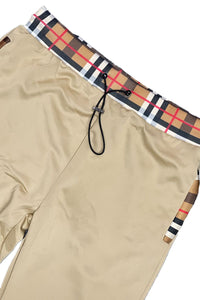 WEIV Men's Fashion - Men's Clothing - Pants - Casual Pants Checkered Plaid Design Track Pants