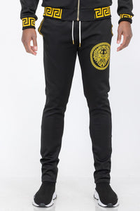 WEIV Men's Fashion - Men's Clothing - Pants - Casual Pants Lion Head Embroidered Track Pants