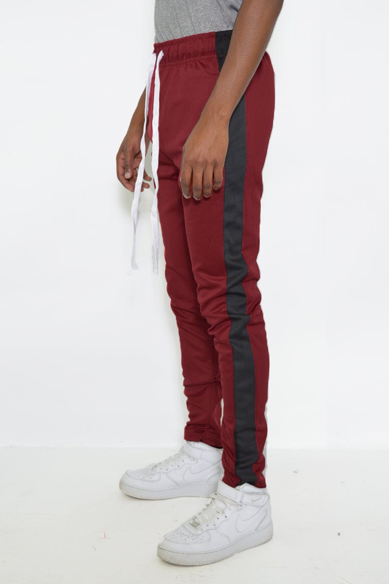 WEIV Men's Fashion - Men's Clothing - Pants - Casual Pants Single Stripe Track Pant