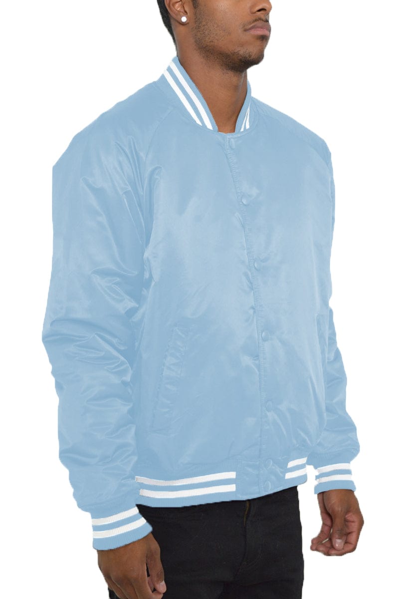WEIV Men's Outerwear Classic Varsity Windbreaker Bomber Jacket