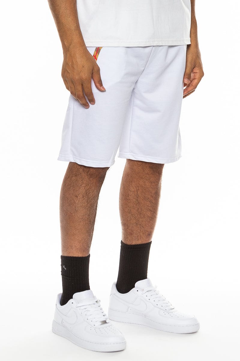 WEIV Men's Shorts WHITE / S Checkered Plaid Design Shorts